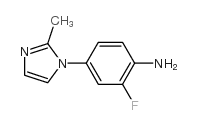 2-氟-4-(2-甲基-1H-咪唑-1-基)苯胺 结构式