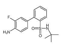 4-氨基-N-(叔-丁基)-3-氟-[1,1-二联苯]-2-磺酰胺 结构式