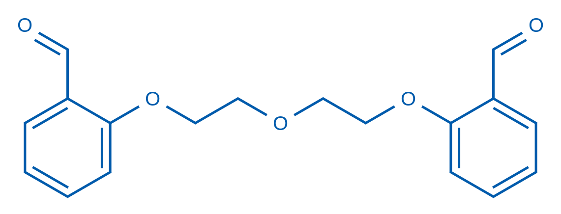 2,2'-((氧基双(乙烷-2,1-二基))双(氧基))二苯甲醛 结构式