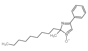 2-甲基-2-壬基-4-苯-2H-咪唑-1-氧化物 结构式