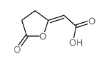 Acetic acid, 2-(dihydro-5-oxo-2(3H)-furanylidene)- 结构式