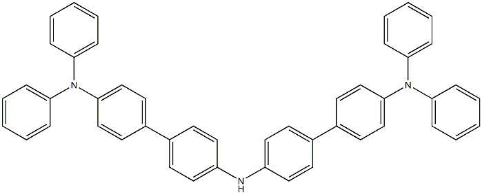 N'-[4'-(二苯胺)[1,1'-联苯基]-4-基]-N,N-二苯基-[1,1'-联苯基]-4,4'-二胺 结构式