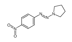 1-(4-硝基苯基)-2-(吡咯烷-1-基)二氮烯 结构式