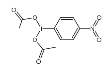 双(乙酸根合-O)(4-硝基苯基)碘 结构式