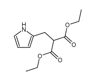 2-(1H-吡咯-2-基甲基)丙二酸二乙酯 结构式