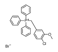 Phosphonium, [(4-chloro-3-methoxyphenyl)methyl]triphenyl-, bromide (1:1) 结构式