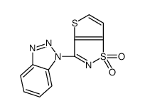 1-(1,1-二氧代噻吩并[2,3-d]异噻唑-3-基)-1H-苯并三氮唑 结构式