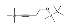 Silane, [4-[[(1,1-dimethylethyl)dimethylsilyl]oxy]-1-butyn-1-yl]trimethyl- 结构式