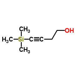 4-三甲基甲硅烷-3-丁炔-1-醇 结构式