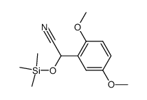 2-(2,5-二甲氧基苯基)-2-[(三甲基硅基)氧基]乙腈 结构式