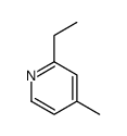 2-乙基-4-甲基吡啶 结构式