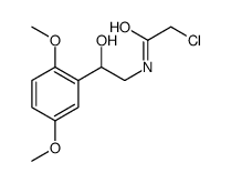 2-氯-N-[2-(2,5-二甲氧基苯基)-2-羟乙基]乙酰胺 结构式