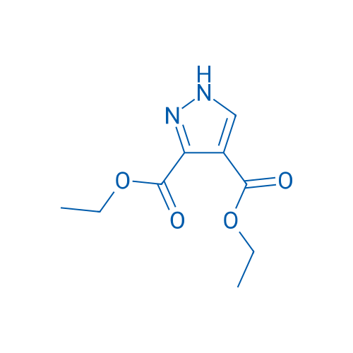1H-吡唑-3,4-二羧酸二乙酯 结构式