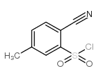 2-氰基-5-甲基苯磺酰氯 结构式