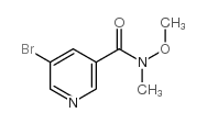 5-溴-N-甲氧基-N-甲基烟酰胺 结构式