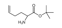 (2S)-2-氨基-5-己烯酸叔丁酯 结构式
