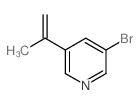 3-溴-5-(1-丙烯-2-基)吡啶 结构式