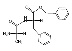 α-丙氨酰基苯丙氨酸苄酯 结构式