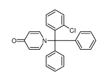 1-[(2-氯苯基)二苯甲基]吡啶-4-酮 结构式