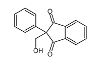 2-(羟基甲基)-2-苯基茚-1,3-二酮 结构式