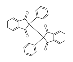 2,2-二苯基-2,2-联茚满-1,1,3,3-四酮 结构式