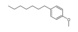 4-庚基苯甲醚 结构式