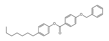 4-(苄氧基)苯甲酸-4-庚基苯酯 结构式