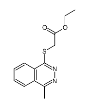 2-[(4-甲基-1-酞嗪基)硫代]乙酸乙酯 结构式