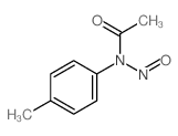 N-亚硝基-N-(对甲苯基)乙酰胺 结构式