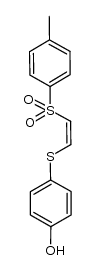 Phenol, 4-[[(1Z)-2-[(4-methylphenyl)sulfonyl]ethenyl]thio]- 结构式