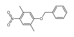 1,4-二甲基-2-硝基-5-(苄氧基)苯 结构式