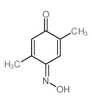 2,5-二甲基-1,4-苯醌单肟 结构式