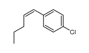 Benzene, 1-chloro-4-(1-penten-1-yl)- 结构式