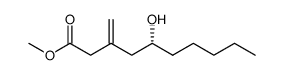 Decanoic acid, 5-hydroxy-3-methylene-, methyl ester, (5R)- 结构式