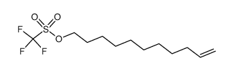 Methanesulfonic acid, 1,1,1-trifluoro-, 10-undecen-1-yl ester 结构式