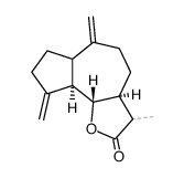 6-羟基愈创木-4(15),10(14)-二烯-12-酸内酯 结构式