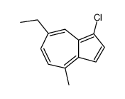 1-氯-7-乙基-4甲基薁 结构式