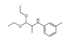 N-(2,2-二乙氧基-1-甲基乙基)-3-甲基苯胺 结构式