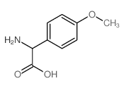 Alpha-氨基-4-甲氧基苯乙酸 结构式