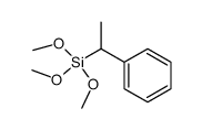 1-(三甲氧基硅基)乙基苯 结构式