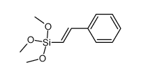 三甲氧基(2-苯乙烯基)硅烷 结构式