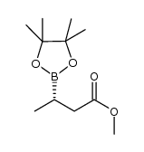 (S)-methyl 3-(4,4,5,5-tetramethyl-1,3,2-dioxaborolan-2-yl)butanoate 结构式