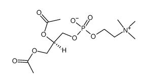 Diacetyl-L-Glycerophosphorylcholine 结构式