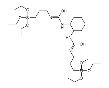 1-(3-三乙氧基硅基丙基)-3-[(1S,2S)-2-(3-三乙氧基硅基丙基氨基甲酰氨基)环己基]脲 结构式
