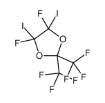 4,5-二碘全氟(2,2-二甲基-1,3-二氧戊环) 结构式