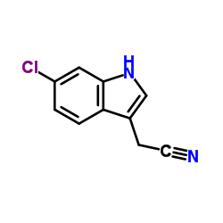 6-氯吲哚-3-乙腈 结构式