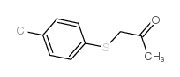 (4-氯苯基硫)丙-2-酮 结构式