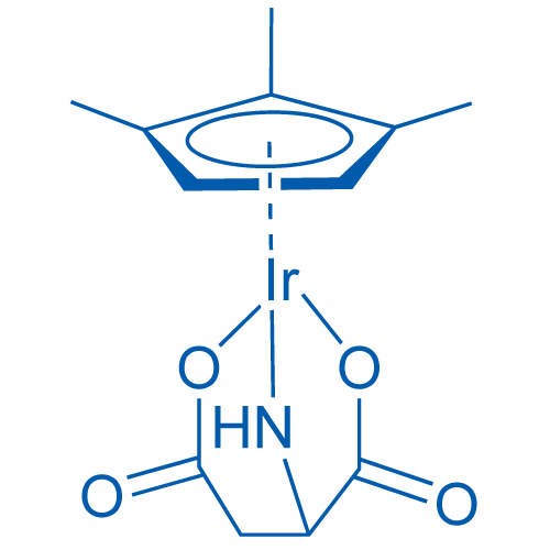 Iridium, [L-aspartato(2-)-N,O1,O4][(1,2,3,4,5-η)-1,2,3,4,5-pentamethyl-2,4-cyclopentadien-1-yl]- (9CI) 结构式