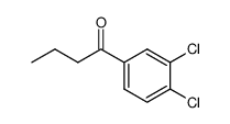 1-(3,4-二氯苯基)丁烷-1-酮 结构式