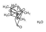 (L-aspartato)chloro(η5-pentamethylcyclopentdienyl)iridium(III) hemihydrate 结构式